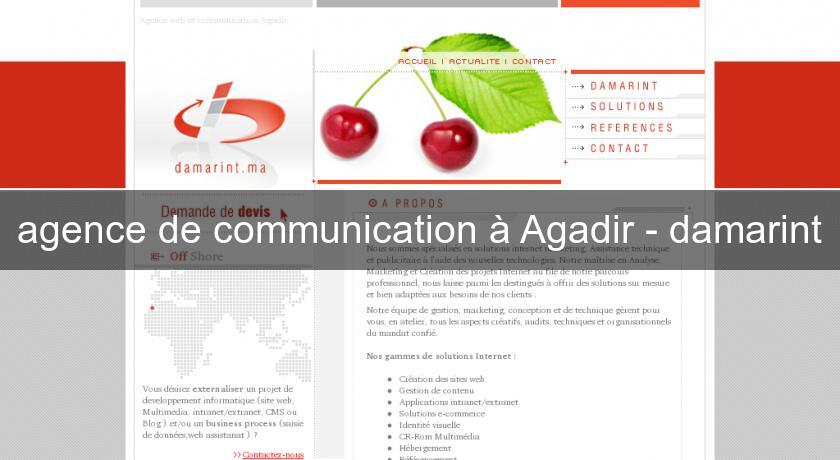 agence de communication à Agadir - damarint
