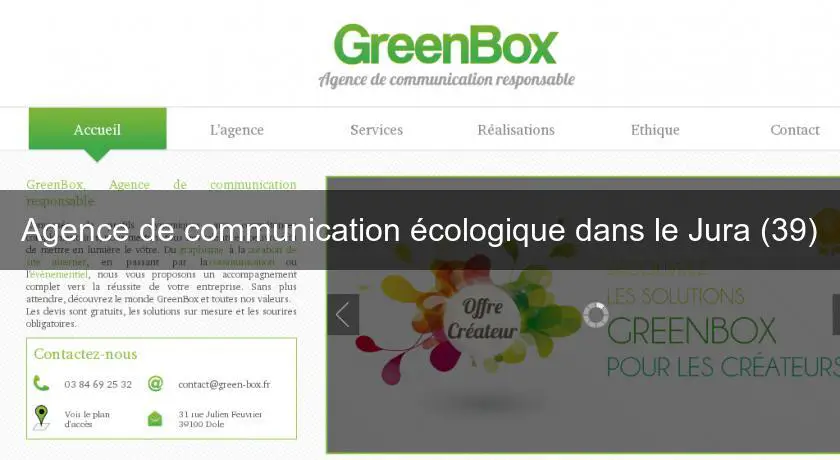 Agence de communication écologique dans le Jura (39)