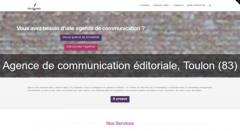 Agence de communication éditoriale, Toulon (83)