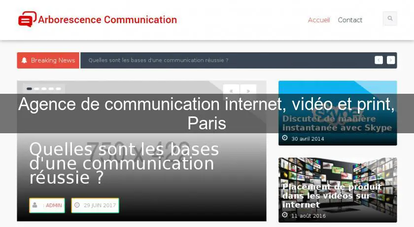 Agence de communication internet, vidéo et print, Paris