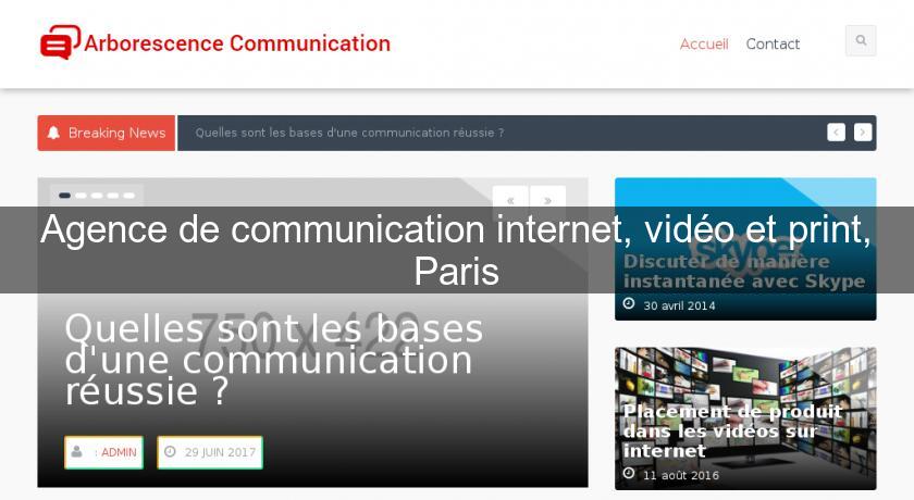 Agence de communication internet, vidéo et print, Paris