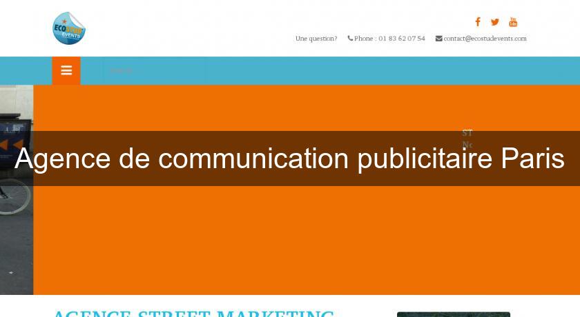 Agence de communication publicitaire Paris