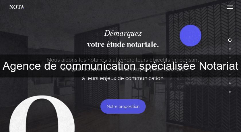 Agence de communication spécialisée Notariat