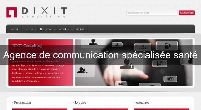 Agence de communication spécialisée santé Agence de communication spécialisée santé
