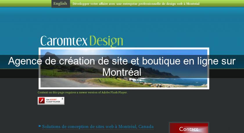 Agence de création de site et boutique en ligne sur Montréal Agence de création de site et boutique en ligne sur Montréal