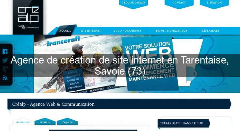 Agence de création de site internet en Tarentaise, Savoie (73)