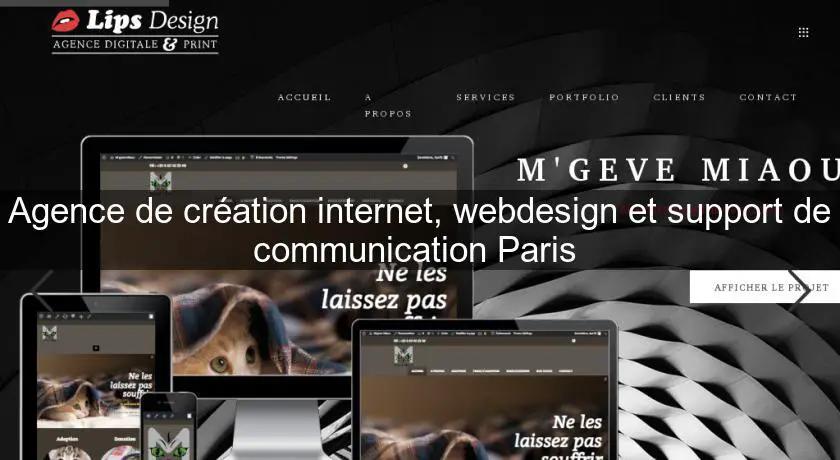 Agence de création internet, webdesign et support de communication Paris 