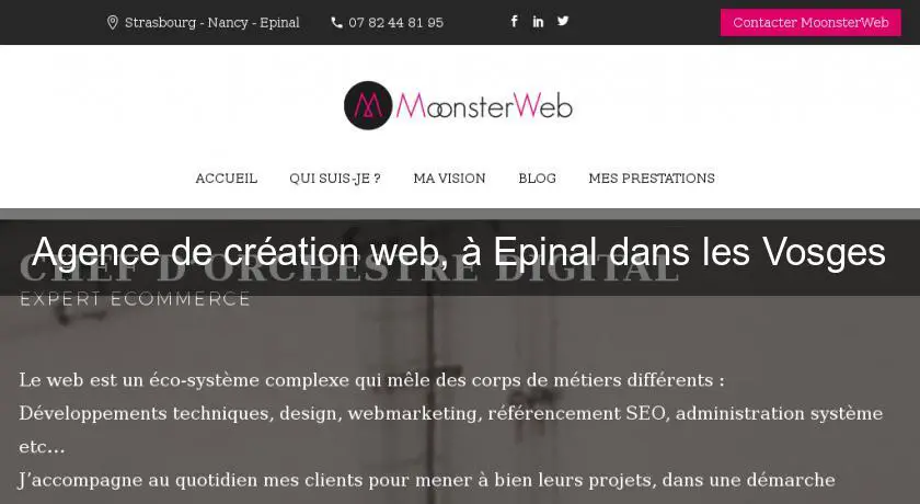 Agence de création web, à Epinal dans les Vosges