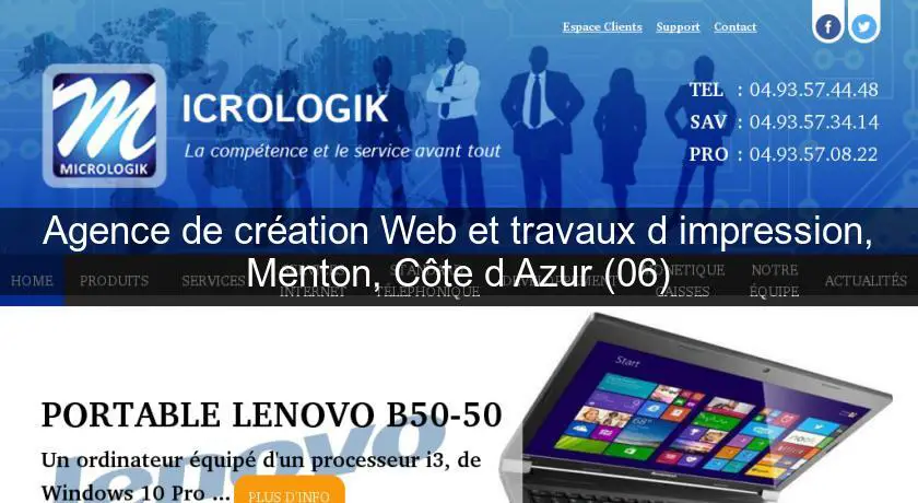 Agence de création Web et travaux d'impression, Menton, Côte d'Azur (06)