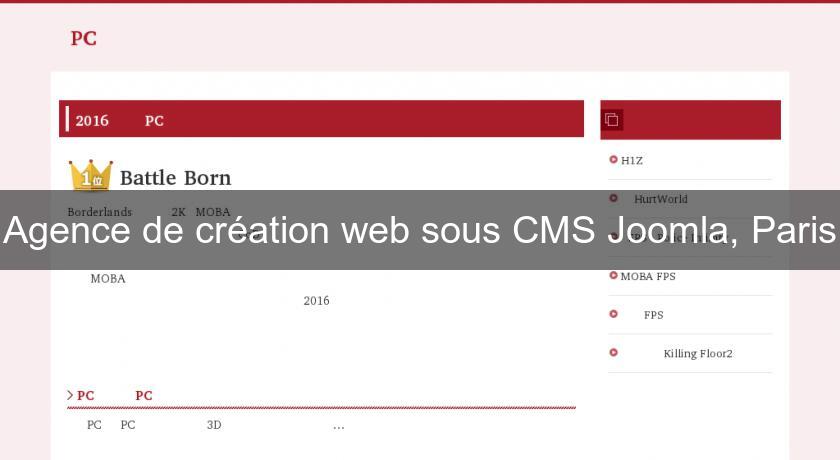 Agence de création web sous CMS Joomla, Paris Agence de création web sous CMS Joomla, Paris