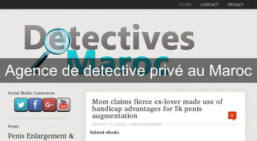 Agence de detective privé au Maroc