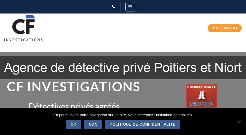 Agence de détective privé Poitiers et Niort