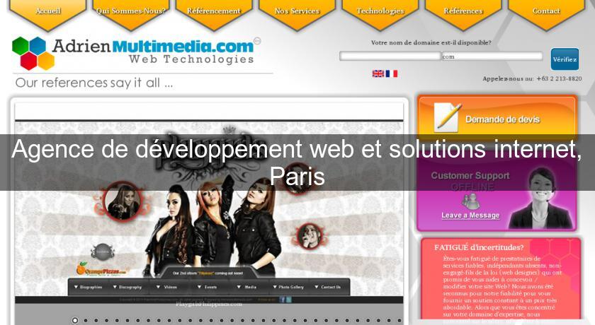 Agence de développement web et solutions internet, Paris Agence de développement web et solutions internet, Paris