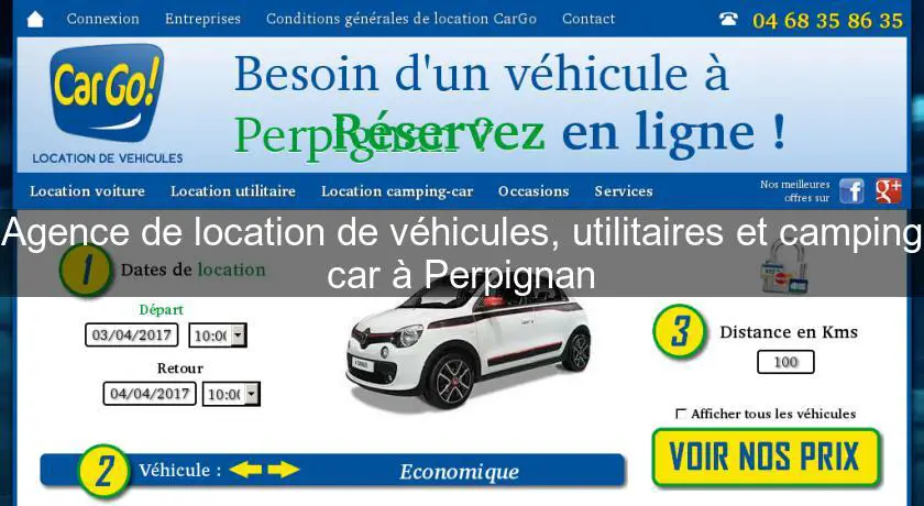 Agence de location de véhicules, utilitaires et camping car à Perpignan