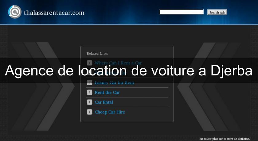 Agence de location de voiture a Djerba