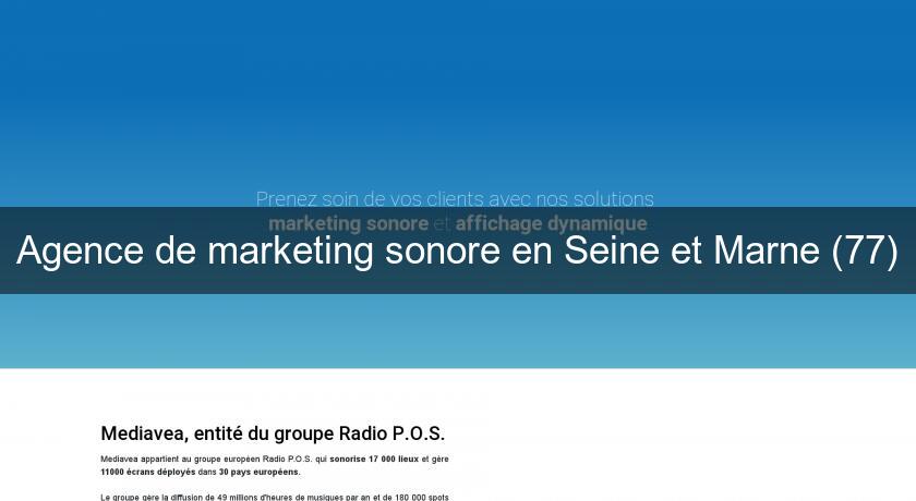 Agence de marketing sonore en Seine et Marne (77)