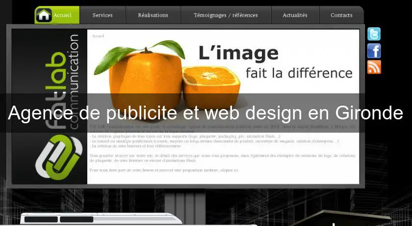 Agence de publicite et web design en Gironde