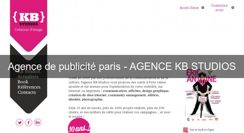 Agence de publicité paris - AGENCE KB STUDIOS Agence de publicité paris - AGENCE KB STUDIOS