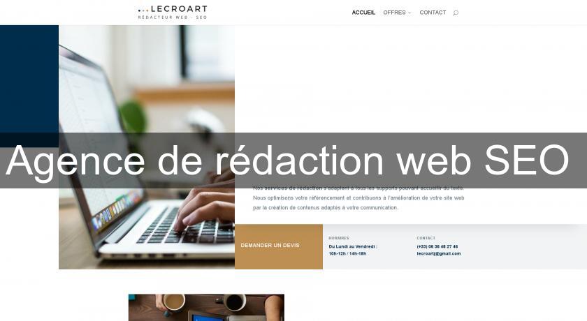 Agence de rédaction web SEO 