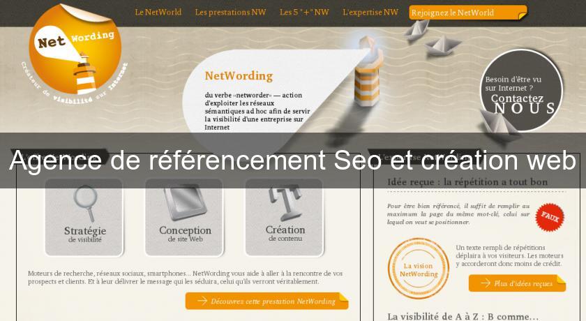 Agence de référencement Seo et création web