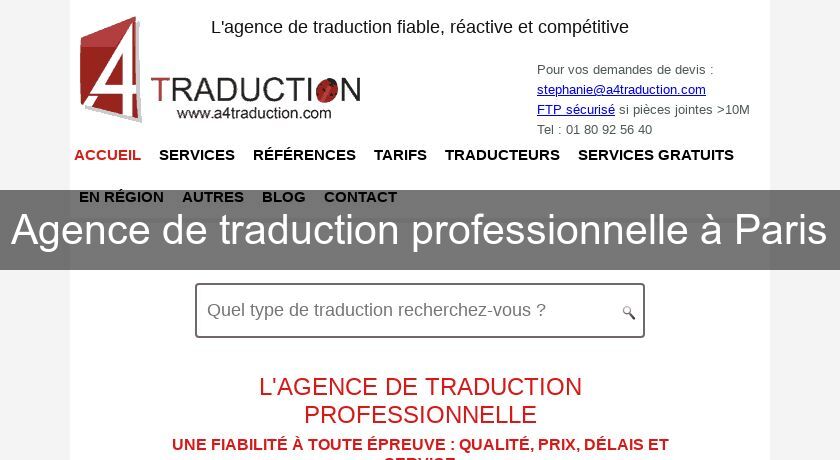 Agence de traduction professionnelle à Paris