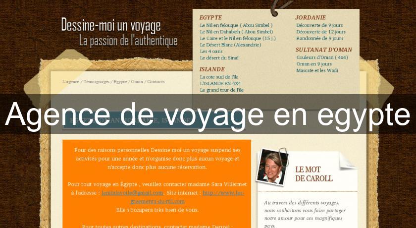 Agence de voyage en egypte Agence de voyage en egypte