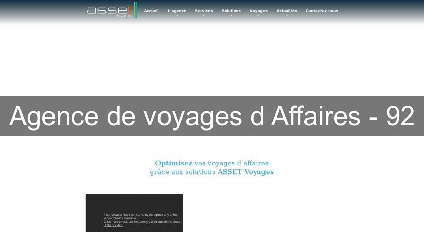 Agence de voyages d'Affaires - 92