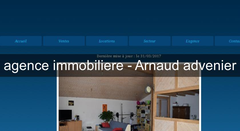 agence immobiliere - Arnaud advenier