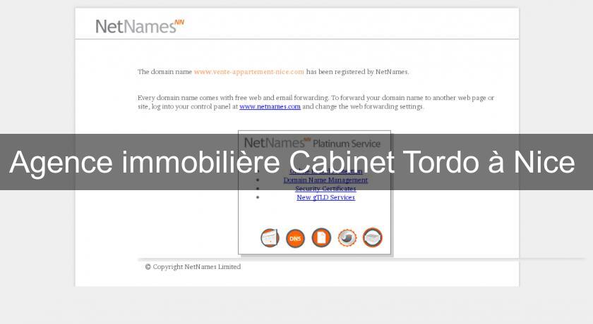 Agence immobilière Cabinet Tordo à Nice 