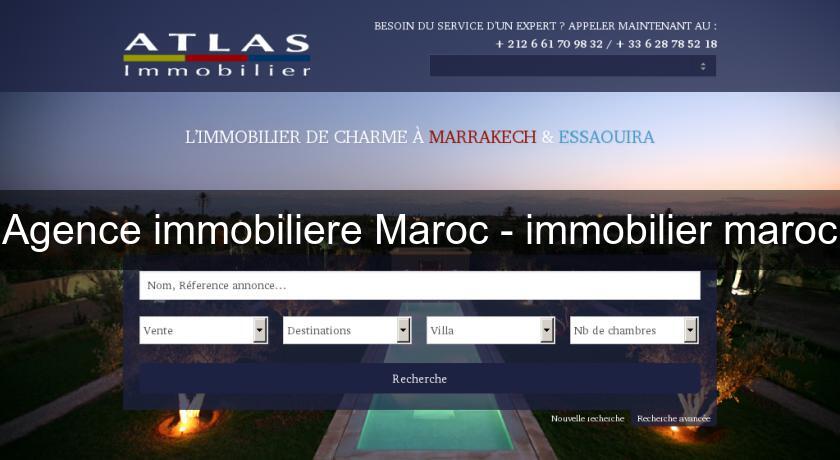 Agence immobiliere Maroc - immobilier maroc