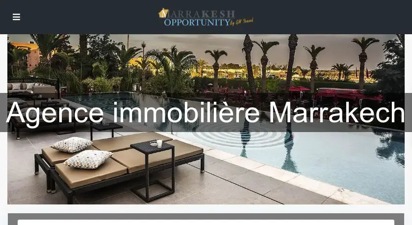 Agence immobilière Marrakech