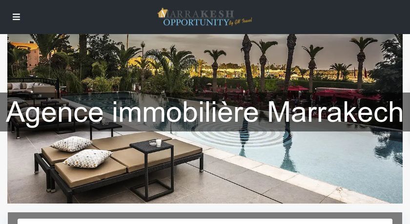 Agence immobilière Marrakech Agence immobilière Marrakech