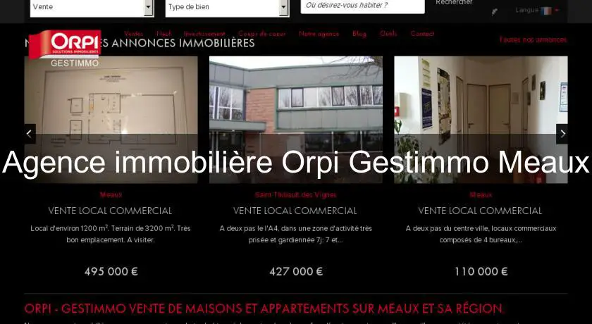 Agence immobilière Orpi Gestimmo Meaux