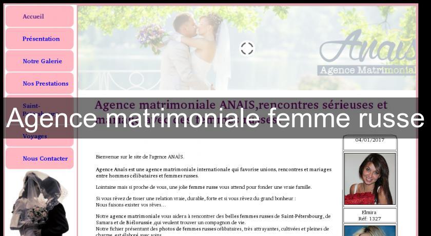 Agence matrimoniale femme russe