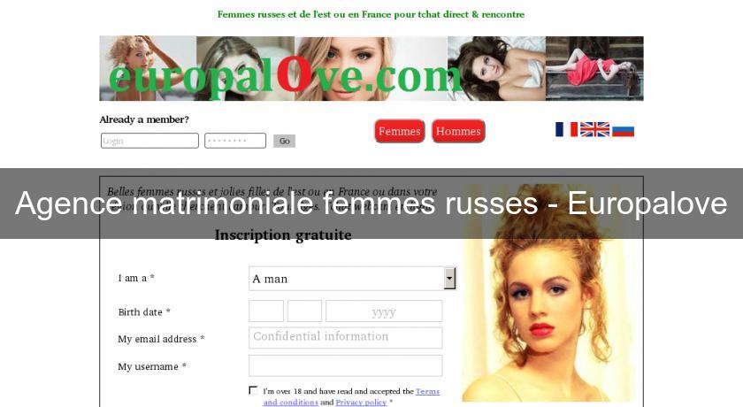 Agence matrimoniale femmes russes - Europalove