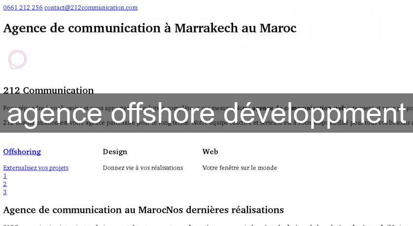 agence offshore développment