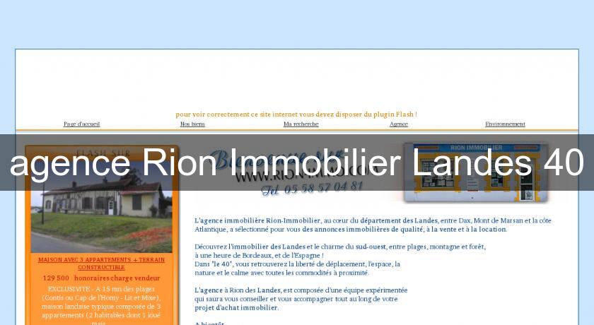 agence Rion Immobilier Landes 40 agence Rion Immobilier Landes 40