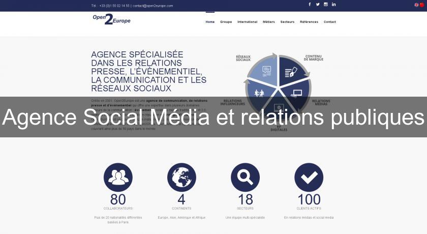 Agence Social Média et relations publiques Agence Social Média et relations publiques