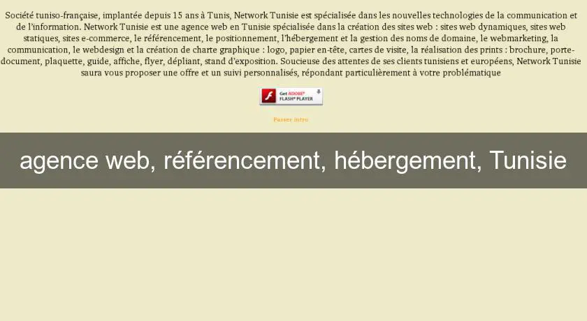 agence web, référencement, hébergement, Tunisie