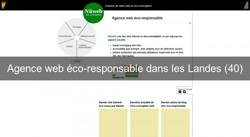 Agence web éco-responsable dans les Landes (40) Agence web éco-responsable dans les Landes (40)