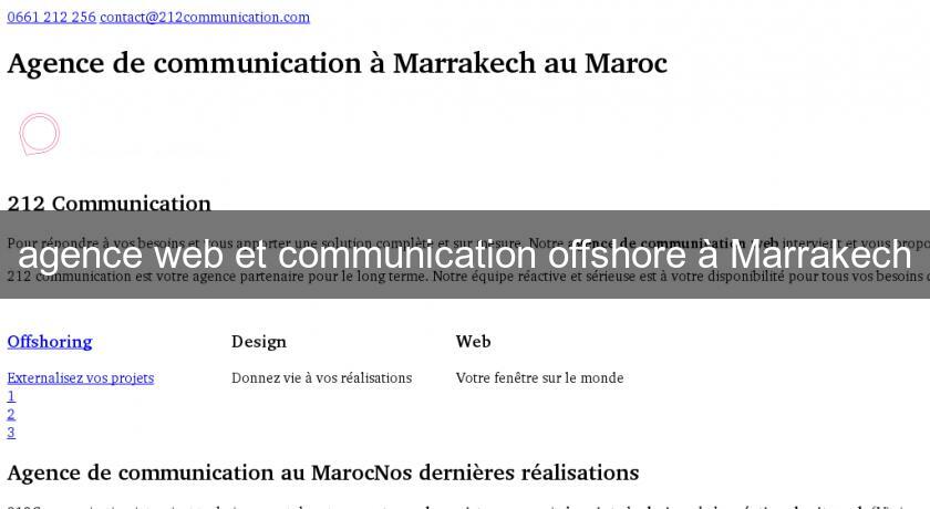 agence web et communication offshore à Marrakech agence web et communication offshore à Marrakech