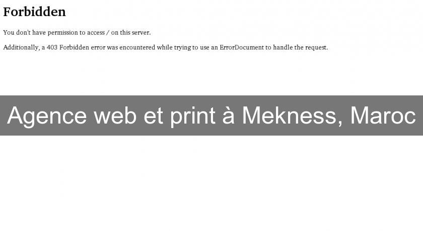 Agence web et print à Mekness, Maroc