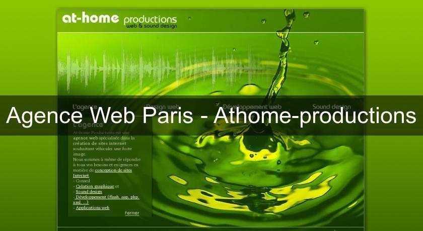 Agence Web Paris - Athome-productions Agence Web Paris - Athome-productions