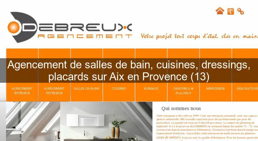 Agencement de salles de bain, cuisines, dressings, placards sur Aix en Provence (13)