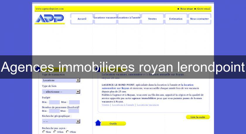Agences immobilieres royan lerondpoint