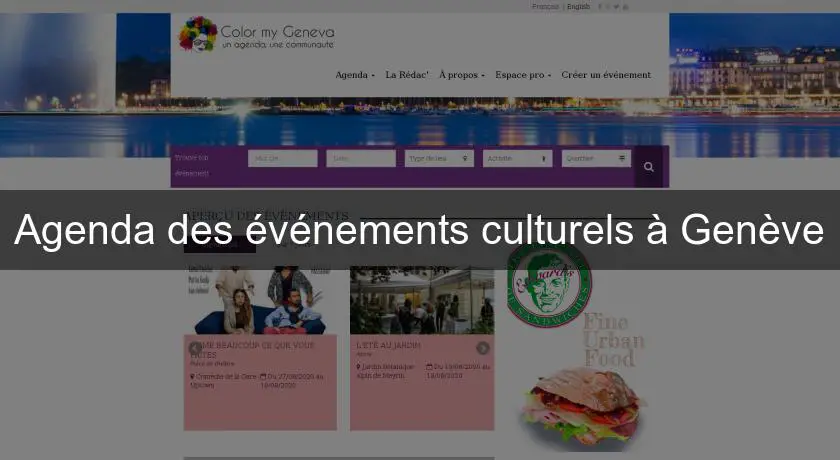 Agenda des événements culturels à Genève