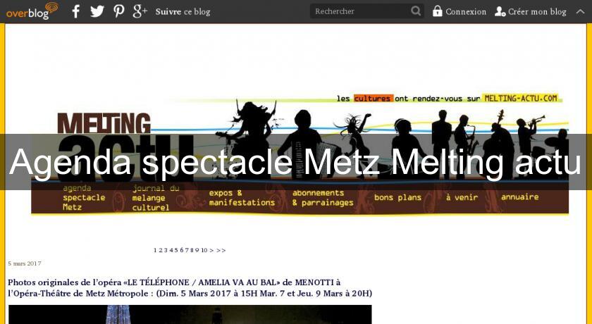 Agenda spectacle Metz Melting actu Agenda spectacle Metz Melting actu