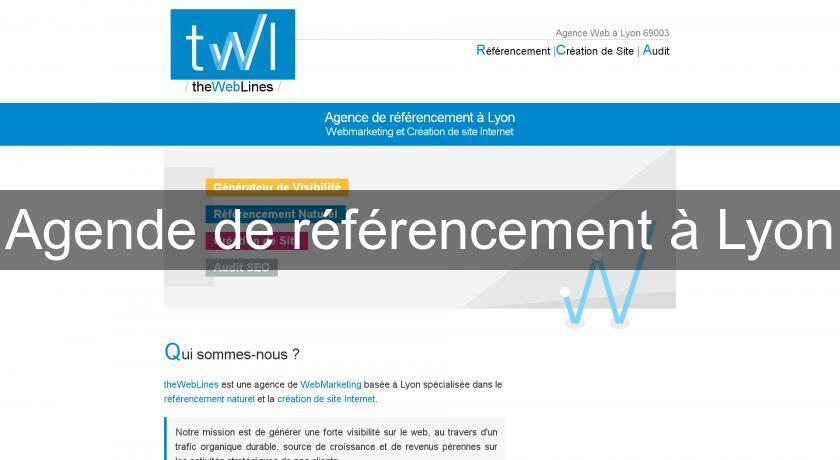 Agende de référencement à Lyon Agende de référencement à Lyon