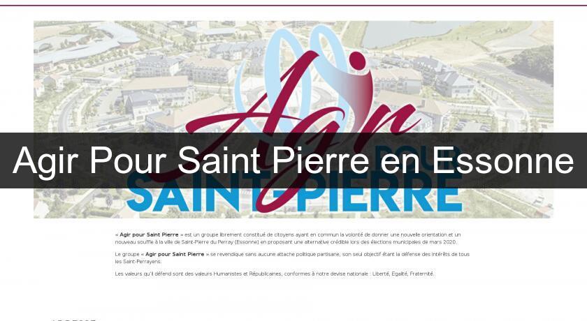 Agir Pour Saint Pierre en Essonne