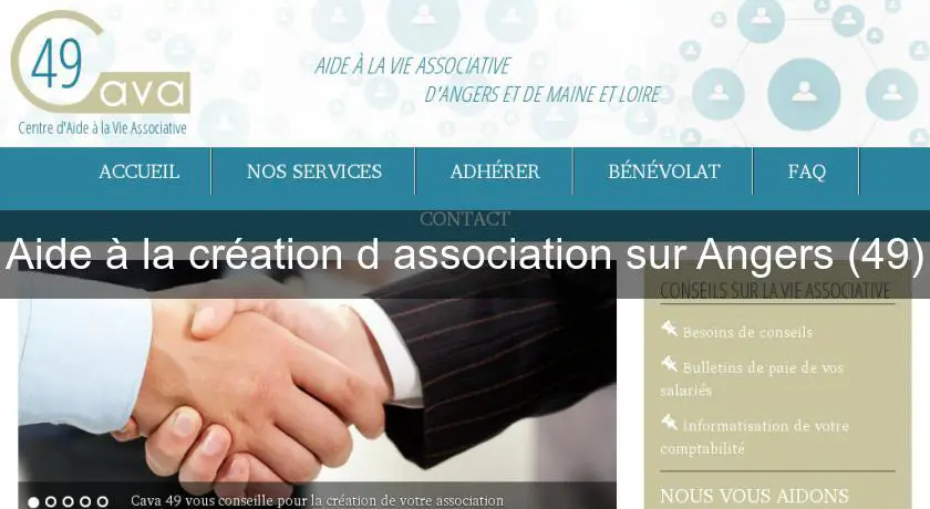 Aide à la création d'association sur Angers (49)